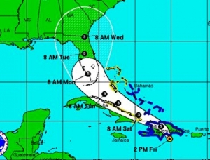Tormenta Tropical Erika se acerca al oriente de Cuba 